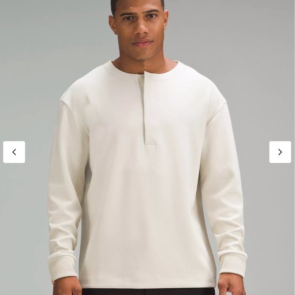 lululemon athletica Other - NWT lululemon Softstreme Oversized-Fit Long-Sleeve Henley in Natural Ivory